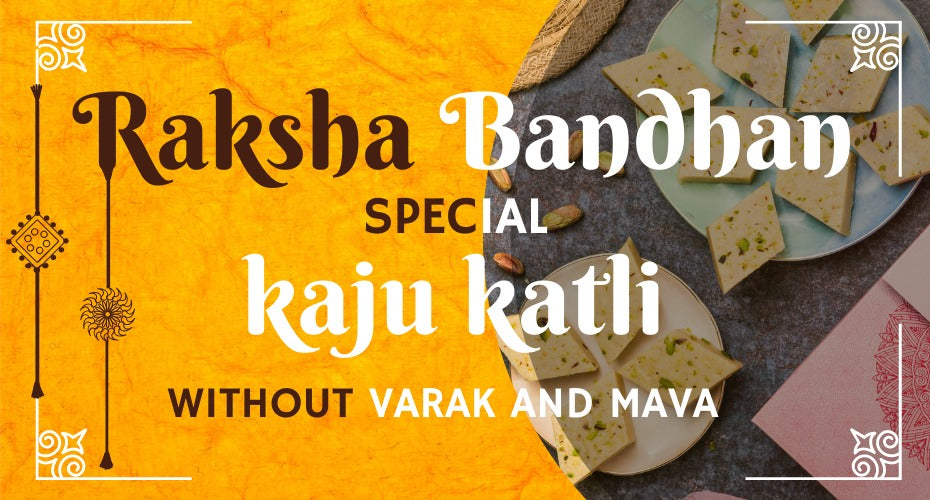 Raksha Bandhan special Kaju Katli without Varak and Mava