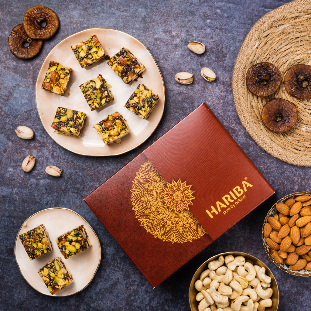 Buy Anjeer Dry Fruit Punch Anjeer Barfi Online Hariba Dairy Farm