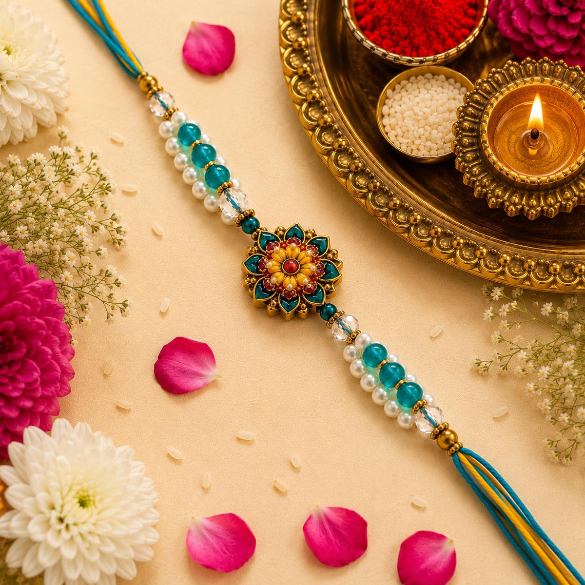 Royal Pearls Rakhi